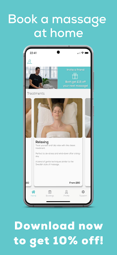Android application Relaxgo - Book A Massage At Ho screenshort