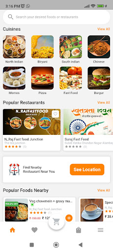 SwaadSathi Fresh Food Delivery Screen 3