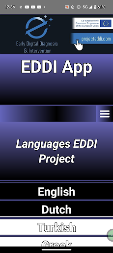 Android application EDDI screenshort