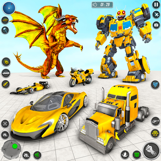 Bee Robot Car Transform Games 1.67 Icon
