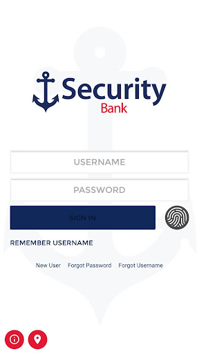 Android application Security Bank of Texas screenshort