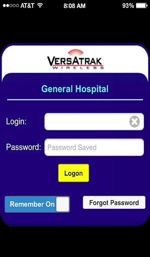 Android application VersaTrak Mobile screenshort