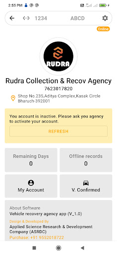 Rudra Coll & Recov Agency Screen 3