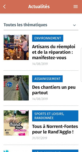 Android application Béthune-Bruay, mon Agglo screenshort
