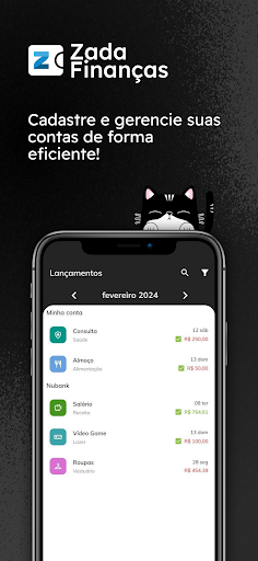 Android application Zada Finanças screenshort