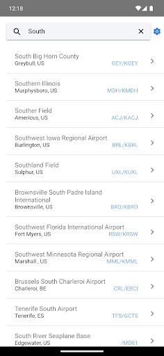 AIR Card® FBO Locator Screen 2
