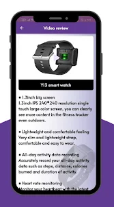 Y13 smart watch Guide