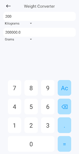 Unit Converter Screen 2