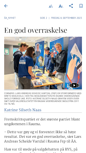 Åndalsnes Avis eAvis Screen 2