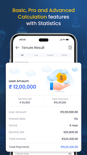 EMI Calculator - Finance Tool Screen 2