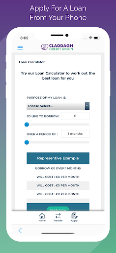 Claddagh Credit Union Screen 3