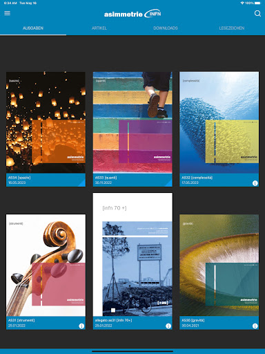 Android application Asimmetrie screenshort