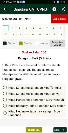 Materi & Simulasi CAT CPNS Screen 3