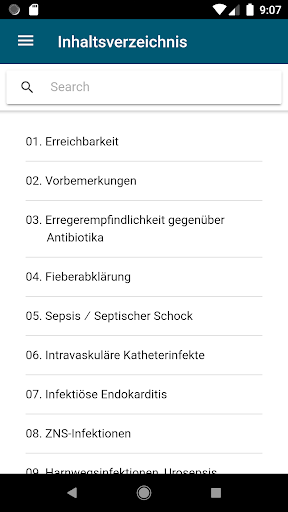 Infektiologie-Vademecum Screen 2