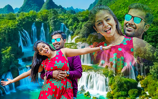 Android application Waterfall photo mixer blender screenshort