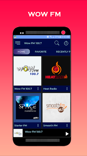 Wow FM 100.7 radio Sydney Screen 2
