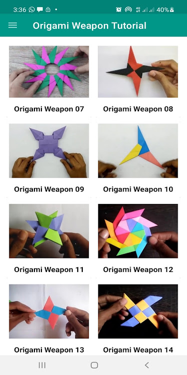 Weapons Paper Origami Easy - 30.0.9 - (Android)