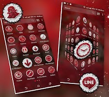 screenshot of Red Leaves Launcher Theme