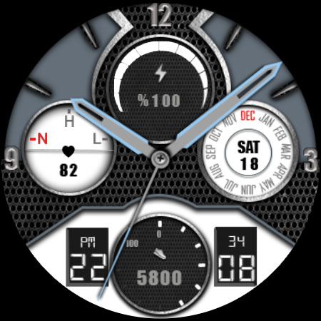 Android application W-Design WOS047 - Watch Face screenshort