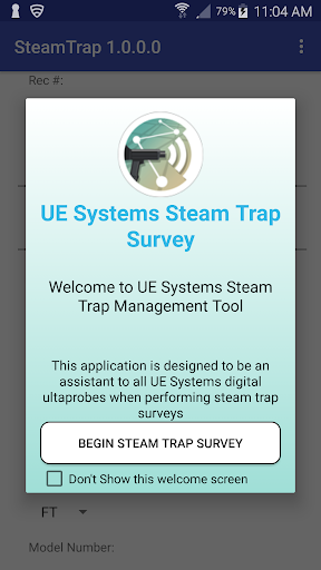 Steam Trap Survey Screen 3