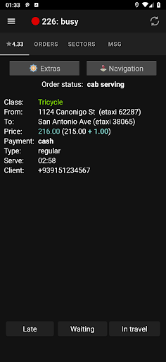 Parapo Driver Screen 2