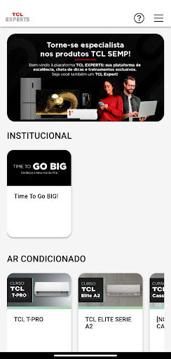 Android application TCL Experts screenshort