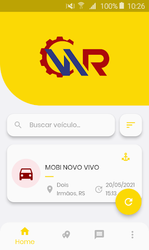 Android application WR Rastreamento Veicular screenshort