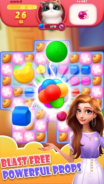 Meow Pop Blast- Match 3 Puzzle 1.0.19 APK + Мод (Unlimited money) за Android
