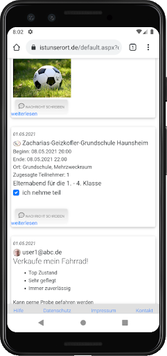 Android application Haunsheim screenshort