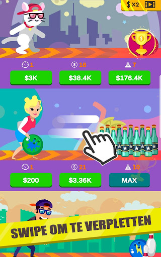 Code Triche Bowling Idle - Jeux de sport incrémental  APK MOD (Astuce) screenshots 1