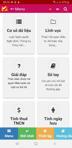 Android application LuatVietnam 2022 screenshort