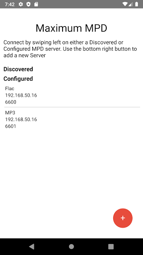Android application MaximumMPD screenshort