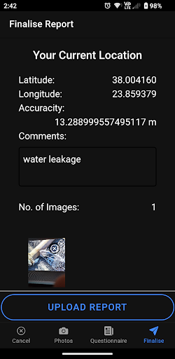 Savewater App Screen 3