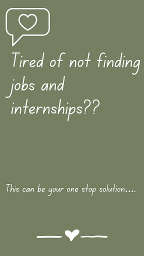 Just jobs and internships Screen 2