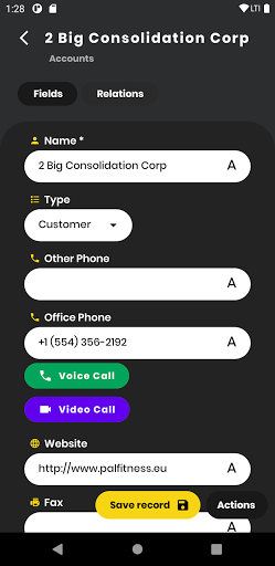 DanmarCRM Screen 3