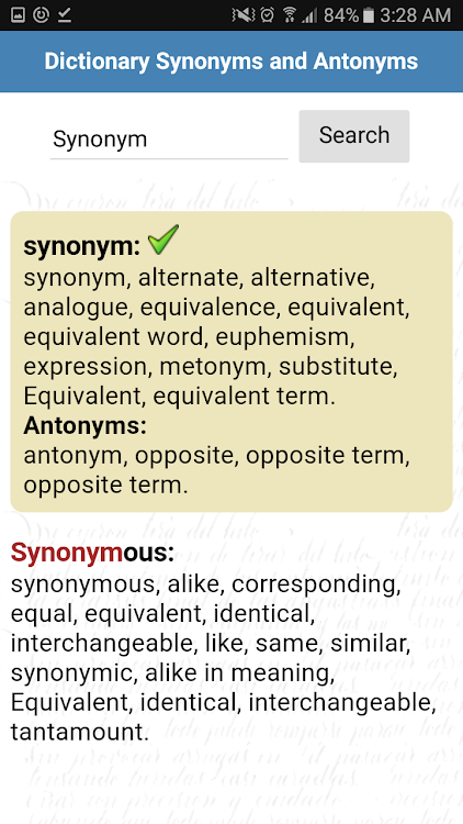Dictionary Synonyms & Antonyms - 14.0 - (Android)
