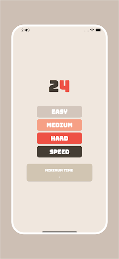 Android application 24 Game screenshort
