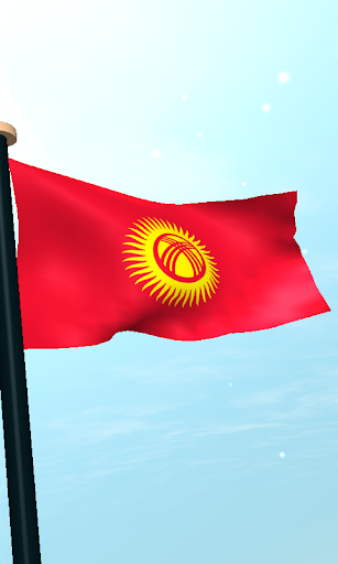 Kyrgyzstan Flag 3D Free