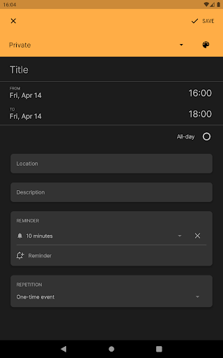 Screenshot of Simple Calendar - Plan Easily