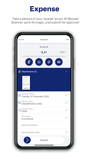 Android application Continia Expense App screenshort