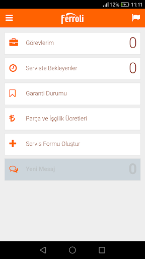 Ferroli Servis Screen 2