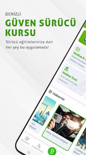 Android application Güven Sürücü Kursları screenshort
