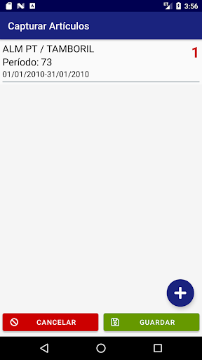 Android application Newsoft Inventario Físico screenshort
