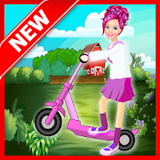 Rides Scooter : Girl Game