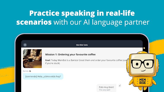 Memrise AI Language Learning Screenshot
