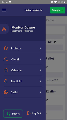 Monitor Dosare Screen 2