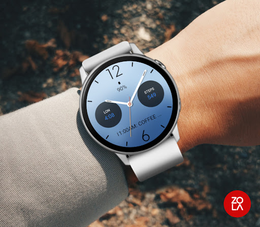 Fresh Blue Watch Face screenshot 2