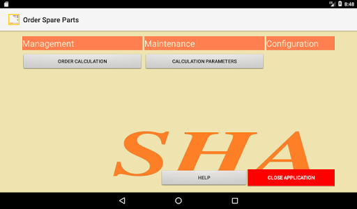 Android application Warehouse Orders screenshort