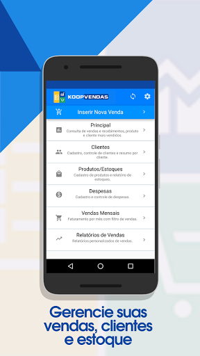 Android application Vendas, Estoque, Clientes screenshort