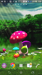 3D Mushroom Live Wallpaper New 2